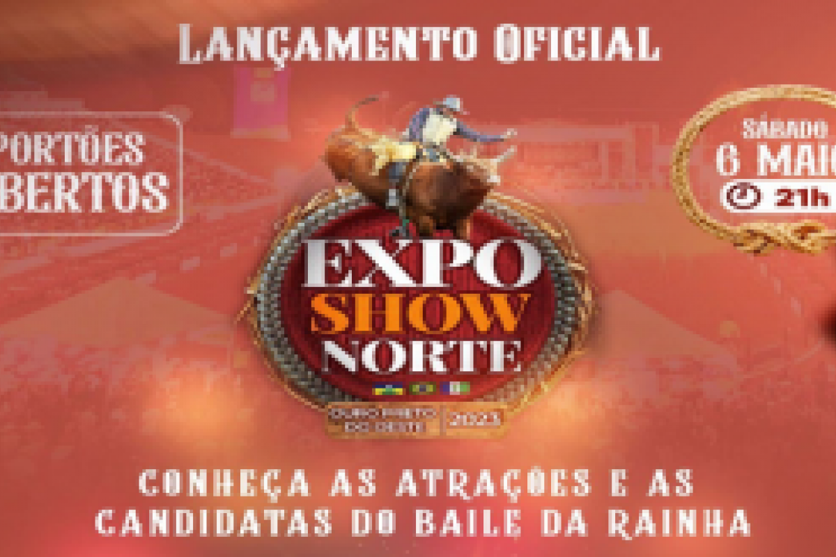 Lanamento oficial da Expo Show Norte 2023 acontece neste sbado, 06, em Ouro Preto do Oeste