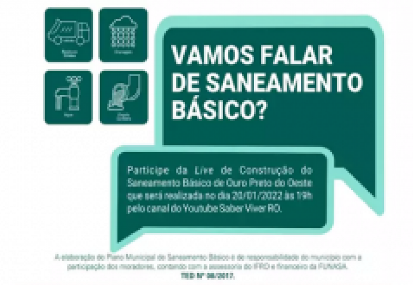 Ouro Preto do Oeste realiza audiência pública para construção do plano municipal de saneamento básico