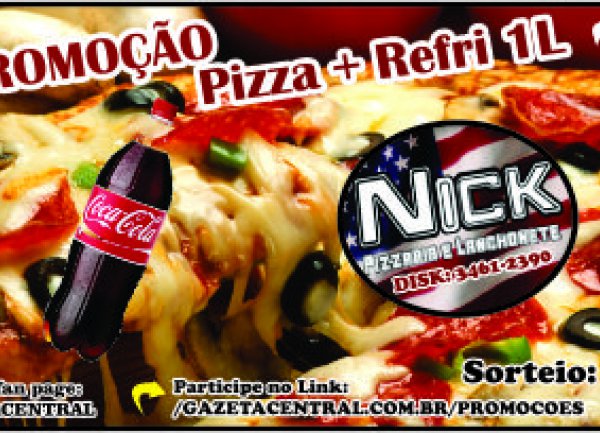 Pizza + Refrigerante 1L Nick Pizzaria